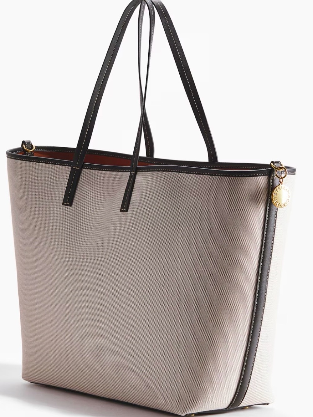 H&M x Stella McCartney Cream Canvas Tote with Black Trim- NEW - Picture 9 of 10
